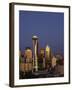 Space Needle at Dusk, Seattle, Washington, USA-Adam Jones-Framed Photographic Print