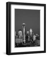 Space Needle at Dusk, Seattle, Washington, USA-Adam Jones-Framed Photographic Print