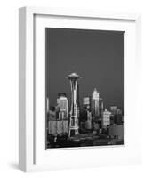 Space Needle at Dusk, Seattle, Washington, USA-Adam Jones-Framed Photographic Print