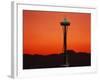 Space Needle at Sunset, Seattle, Washington, USA-David Barnes-Framed Photographic Print