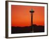 Space Needle at Sunset, Seattle, Washington, USA-David Barnes-Framed Photographic Print