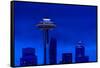 Space Needle Heights-Steve Gadomski-Framed Stretched Canvas