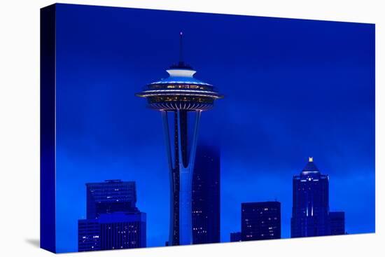 Space Needle Heights-Steve Gadomski-Stretched Canvas