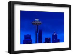 Space Needle Heights-Steve Gadomski-Framed Photographic Print