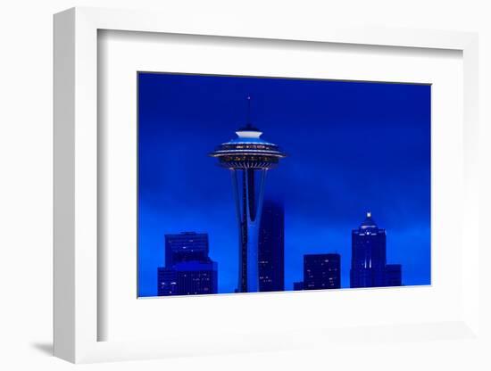 Space Needle Heights-Steve Gadomski-Framed Photographic Print