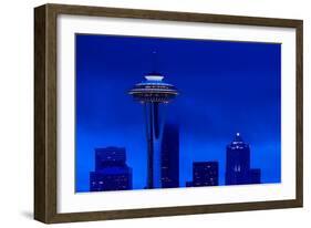 Space Needle Heights-Steve Gadomski-Framed Photographic Print