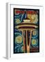 Space Needle Mosaic - Seattle, WA-Lantern Press-Framed Art Print