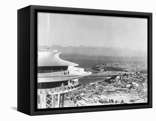 Space Needle Overlooking World's Fair-null-Framed Stretched Canvas