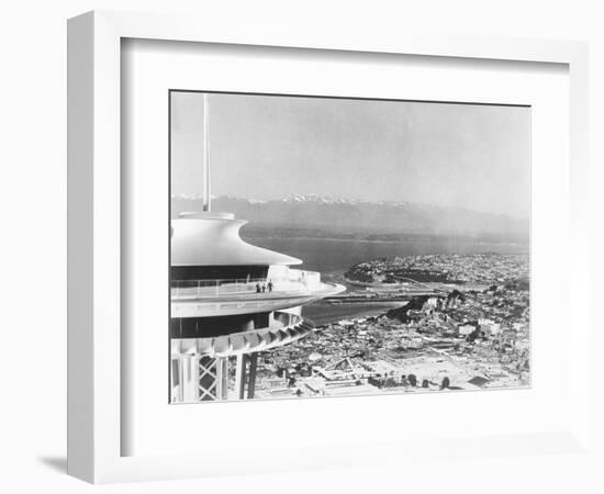 Space Needle Overlooking World's Fair-null-Framed Photographic Print