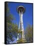 Space Needle, Seattle Center, Seattle, Washington State, United States of America, North America-Richard Cummins-Framed Stretched Canvas