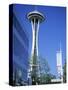 Space Needle, Seattle, Washington State, USA-J Lightfoot-Stretched Canvas