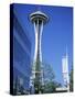 Space Needle, Seattle, Washington State, USA-J Lightfoot-Stretched Canvas