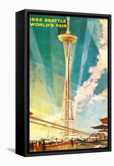 Space Needle, Seattle, Washington-null-Framed Stretched Canvas