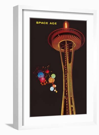 Space Needle, Seattle, Washington-null-Framed Art Print