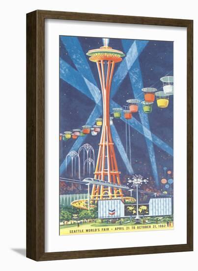 Space Needle, Seattle World's Fair-null-Framed Art Print