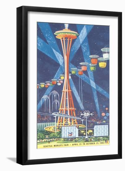 Space Needle, Seattle World's Fair-null-Framed Art Print