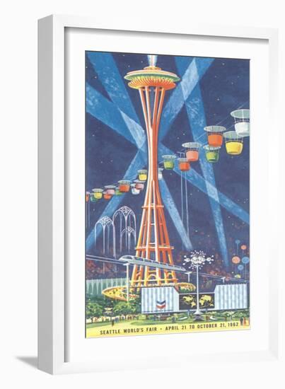 Space Needle, Seattle World's Fair-null-Framed Art Print