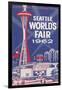 Space Needle, Seattle World's Fair-null-Framed Art Print