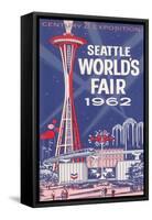 Space Needle, Seattle World's Fair-null-Framed Stretched Canvas