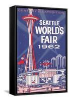 Space Needle, Seattle World's Fair-null-Framed Stretched Canvas