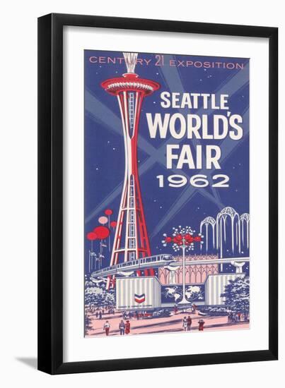 Space Needle, Seattle World's Fair-null-Framed Art Print