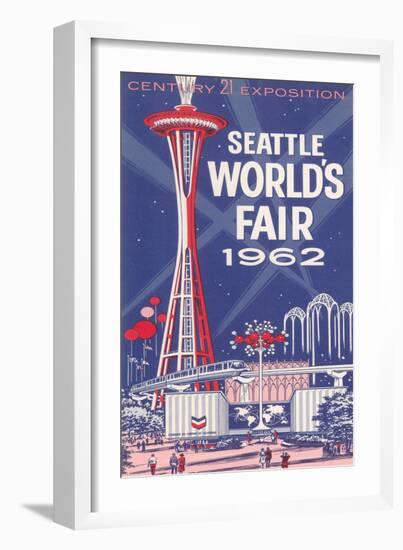 Space Needle, Seattle World's Fair-null-Framed Art Print