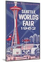 Space Needle, Seattle World's Fair-null-Mounted Art Print