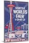 Space Needle, Seattle World's Fair-null-Mounted Art Print