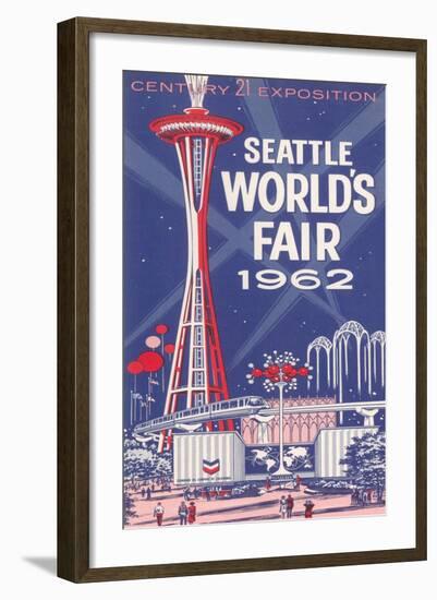 Space Needle, Seattle World's Fair-null-Framed Art Print