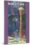 Space Needle, Seattle World's Fair-null-Mounted Art Print