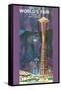 Space Needle, Seattle World's Fair-null-Framed Stretched Canvas