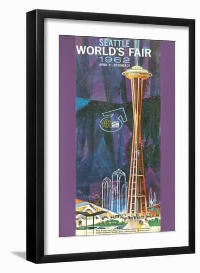 Space Needle, Seattle World's Fair-null-Framed Art Print