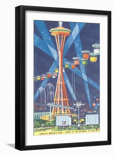 Space Needle, Seattle World's Fair-null-Framed Art Print