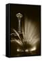 Space Needle Tower with Fountain, Seattle, Washington, USA-Paul Souders-Framed Stretched Canvas