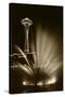 Space Needle Tower with Fountain, Seattle, Washington, USA-Paul Souders-Stretched Canvas