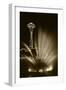 Space Needle Tower with Fountain, Seattle, Washington, USA-Paul Souders-Framed Photographic Print