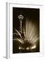 Space Needle Tower with Fountain, Seattle, Washington, USA-Paul Souders-Framed Photographic Print