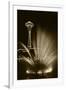 Space Needle Tower with Fountain, Seattle, Washington, USA-Paul Souders-Framed Photographic Print