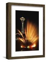 Space Needle Tower with Fountain, Seattle, Washington, USA-Paul Souders-Framed Photographic Print