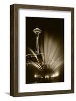 Space Needle Tower with Fountain, Seattle, Washington, USA-Paul Souders-Framed Photographic Print