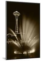 Space Needle Tower with Fountain, Seattle, Washington, USA-Paul Souders-Mounted Photographic Print