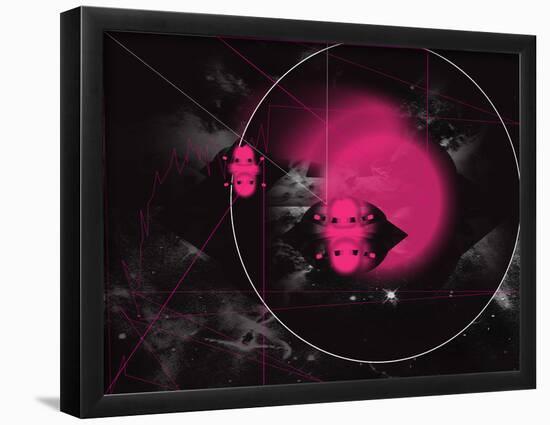 Space Nights 5-null-Framed Poster