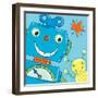 Space Pals I-Sophie Harding-Framed Giclee Print