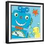 Space Pals I-Sophie Harding-Framed Giclee Print