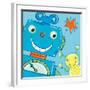 Space Pals I-Sophie Harding-Framed Giclee Print