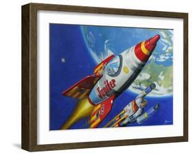 Space Patrol 2-Eric Joyner-Framed Giclee Print