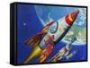 Space Patrol 2-Eric Joyner-Framed Stretched Canvas