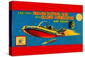 Space Patrol Car with Radio Operator-null-Stretched Canvas