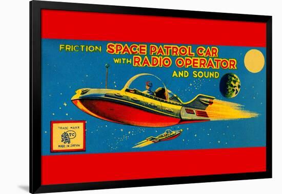 Space Patrol Car with Radio Operator-null-Framed Art Print