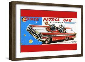 Space Patrol Car-null-Framed Art Print